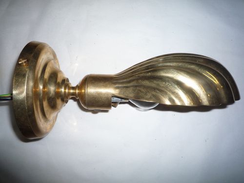 Wandleuchte / Art Nouveau - COQUILLE - TIEF - für den Innenraum / Messing / OLED