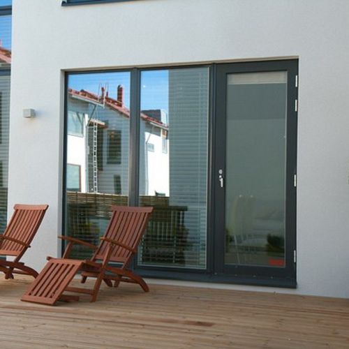 Glasschiebetür - BALCONY  - Skaala Windows And Doors - Holz / Aluminium / mit Dreifachverglasung