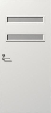 Eingangstür - UO 107 S - Skaala Windows And Doors - Holz / einflügelig / halbverglast