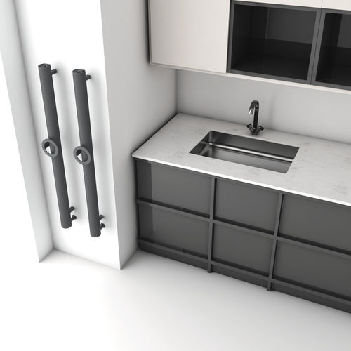 Elektrischer Badheizkörper - OTTO SINGLE - Carisa Designer Radiators - 0...500 w / modern / Aluminium