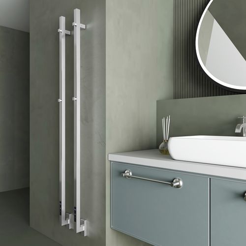 Elektrischer Badheizkörper - MAXIM - Carisa Designer Radiators - 0...500 w / modern / Edelstahl