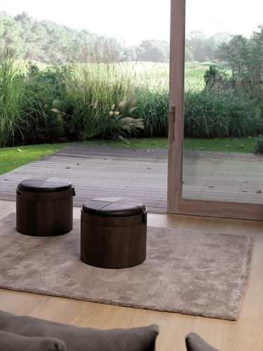 Modernes Sitzkissen - STOLL 50 - WILDSPIRIT - Leder / mit Stauraum
