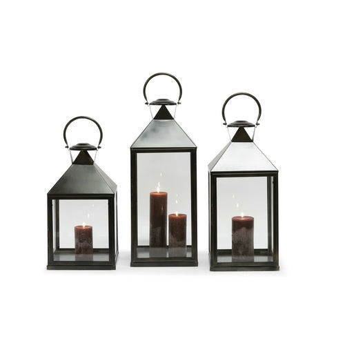 Moderne Laterne - TH1389 - DEKOCANDLE - Glas / Stahl / quadratisch