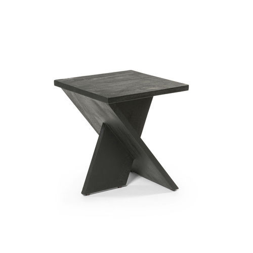 Moderner Beistelltisch - X - DEKOCANDLE - Holz / Gestell aus Holz / quadratisch