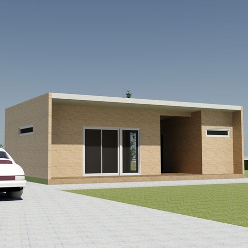 Fertigbauhaus - ZM-60 - Z-MODULE Ltd. - Bungalow-Stil / modern / ebenerdig
