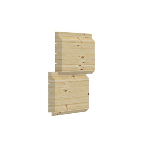 Fassadenverkleidung aus Lamellen - WEATHERBOARD - Z-MODULE Ltd. - Brettschichtholz / glatt