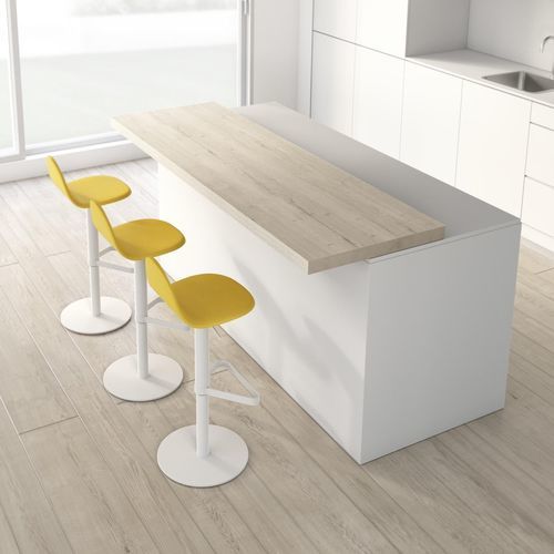 Moderner Stehtisch - FIX  - Cancio - Laminat / Glas / Porzellan