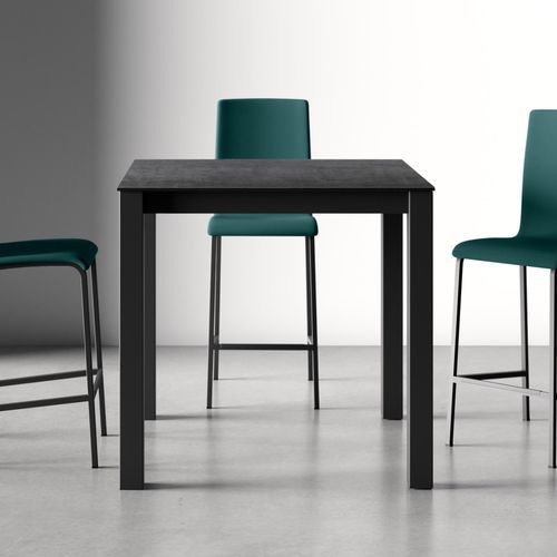 Moderner Stehtisch - MULTIPLUS  - Cancio - Laminat / Hartglas / Keramik