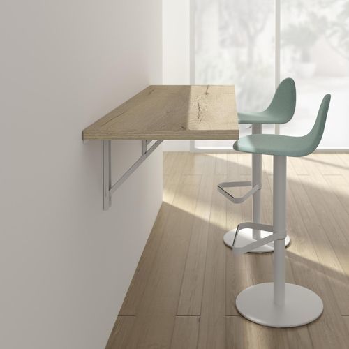 Moderner Stehtisch - VULCANO  - Cancio - Hartglas / Keramik / Gestell aus lackiertem Stahl