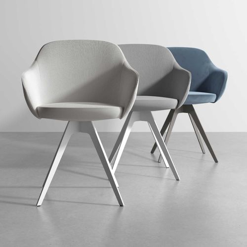 Moderner Sessel - INFINITY XL  - Cancio - Stoff / grau / weiß