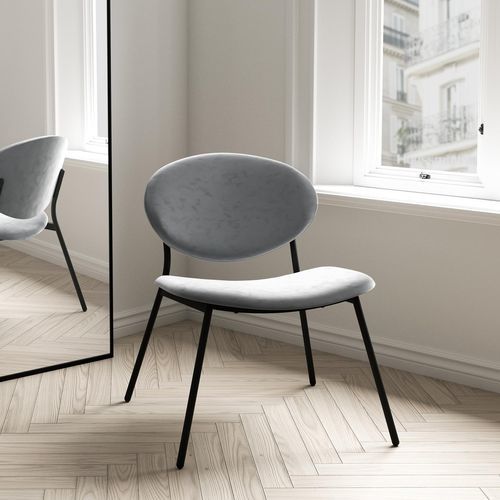 Moderner Sessel - WAY XL - Cancio - Stoff / grau / weiß