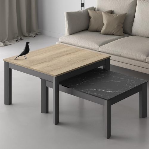 Moderner Satztisch - MINI MULTIPLUS - Cancio - Glas / Keramik / Laminat
