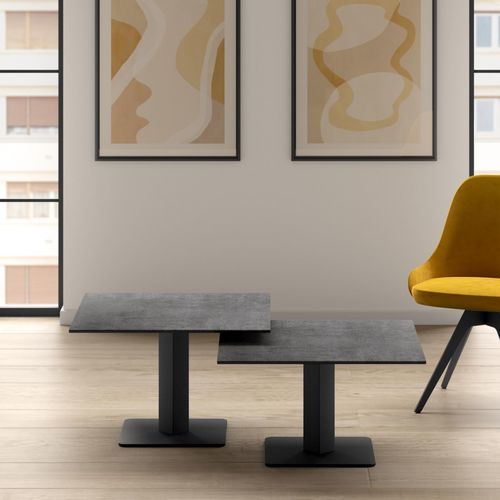 Moderner Couchtisch - IBERO - Cancio - Glas / Keramik / Laminat