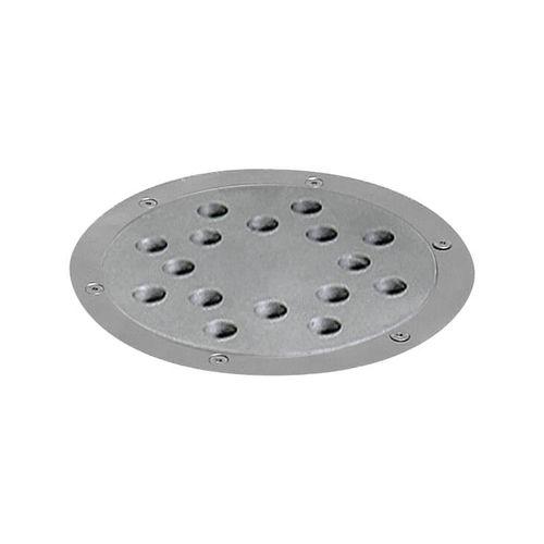 Edelstahl-Bodenablauf - C25100GMPRV - Caggiati Maurizio srl - für Bad / Gitter / rund