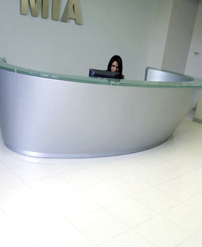 Terrazzo-Fliesen - ECO-TERRE® : OYSTER WHITE - Coverings ETC - matt / für den Innenraum / bodenstehend