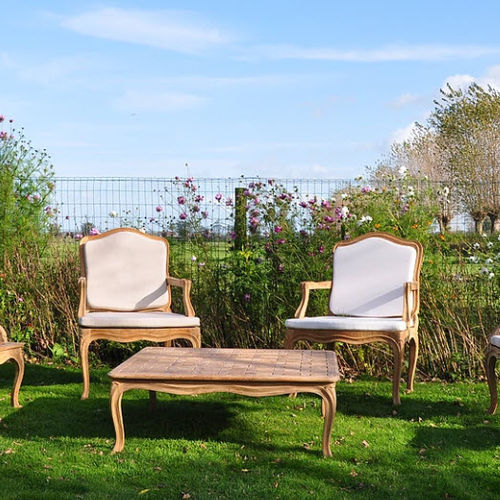 Sessel / Louis XV - J L15 TF A2 - MASSANT - Holz / für Garten