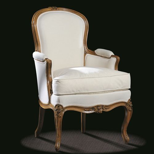 Sessel / Louis XV - L15 TF 20 - MASSANT - Stoff / Holz / Bergère-Stil