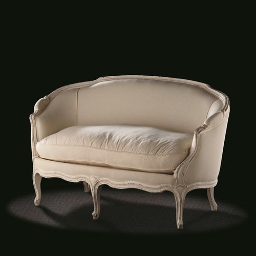 Sofa / Louis XV - L15 T C2 - MASSANT - Stoff / beige / Holz