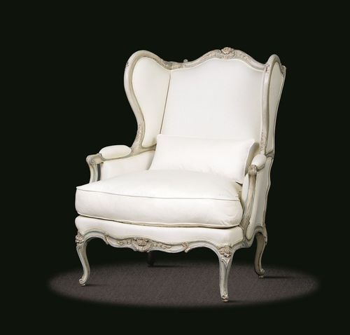 Sessel / Louis XV - L15 TF 27 - MASSANT - Stoff / Holz / Ohren