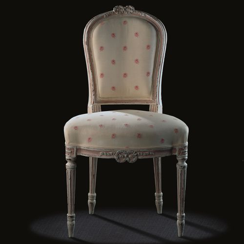 Stuhl / Louis XVI - L16 T 11 - MASSANT - für den Innenraum / Stoff / Gestell aus Holz