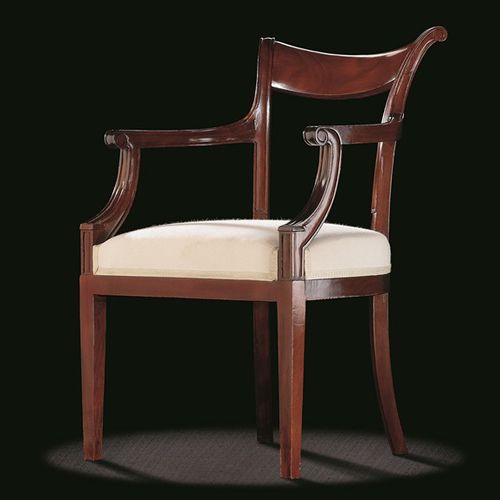 Directoire-Stil-Sessel - D TF 2 - MASSANT - Stoff / Holz