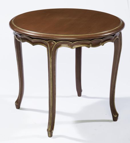 Couchtisch / Louis XV - L15 LT - MASSANT - Holz / rund / maßgefertigt