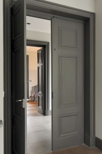 Eingangstür - PORTE CLASSIQUE - COSI - Holz / einflügelig / ohne Verglasung