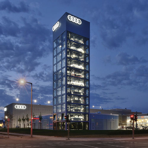 Parksystem mit Plattform - PARK TOWER MULTI - Nussbaum Parking - mit Aufzug