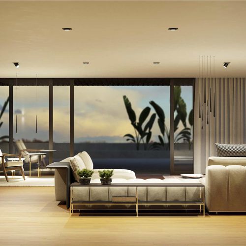 Strahler für Deckeneinbau - OXO C 12W - Beneito Faure Lighting - LED / rund / IP20