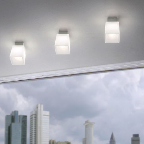 Moderne Deckenleuchte - COLIBRI - Casablanca Leuchten GmbH Distribution millelumen  - quadratisch / Glas / Aluminium