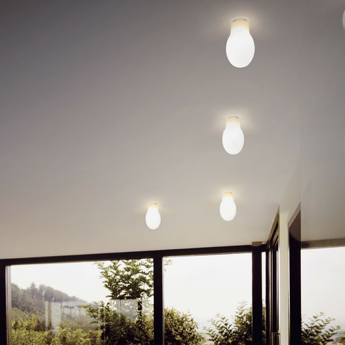Moderne Deckenleuchte - DROP - Casablanca Leuchten GmbH Distribution millelumen  - Aluminium / geblasenes Glas / Halogen
