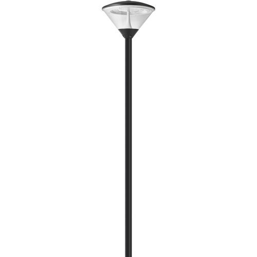 Straßenlaterne - ELENIO PEDESTRIAN - danlite - modern / Aluminium / mit Diffusor aus Hartglas
