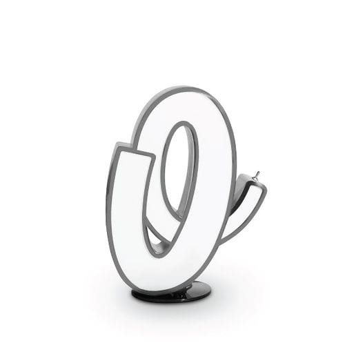 Stehleuchte - LETTER O - DelightFULL - Aluminium / Acryl / originelles Design