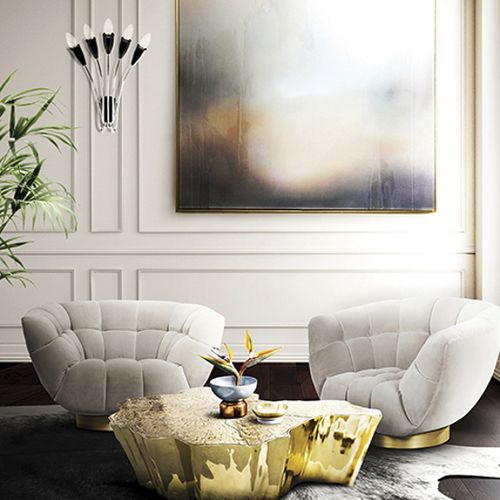 Wandleuchte / originelles Design - NORAH - DelightFULL - für den Innenraum / Aluminium / Messing