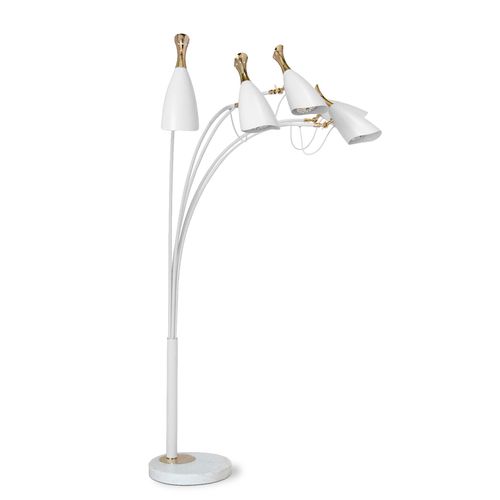 Stehleuchte - DUKE 5 - DelightFULL - Aluminium / Messing / modern