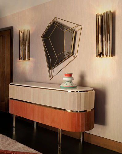 Moderne Wandleuchte - PARKER - DelightFULL - für den Innenraum / Messing / stationär