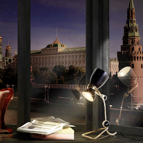 Tischlampe - AMY - DelightFULL - Aluminium / Messing / modern