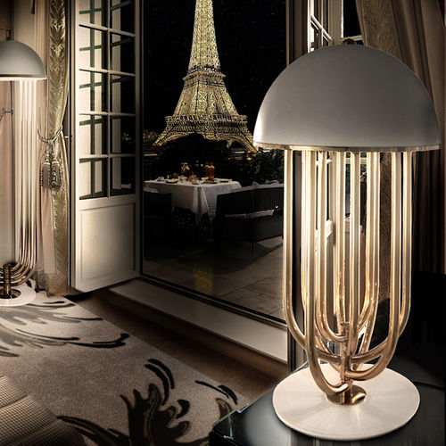 Tischlampe - TURNER - DelightFULL - Aluminium / Messing / Stahl