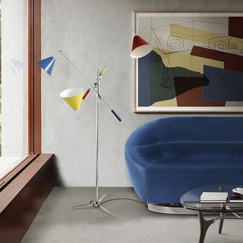 Stehleuchte - SINATRA - DelightFULL - Aluminium / Messing / Stahl