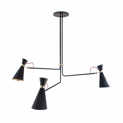 Moderner Kronleuchter - SIMONE - DelightFULL - Messing / Aluminium / 3 Glühbirnen