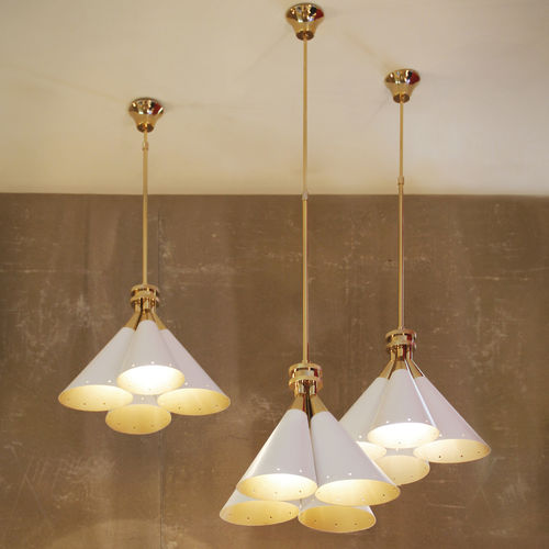 Hängeleuchte - MADELEINE - DelightFULL - Aluminium / Messing / Industriestil