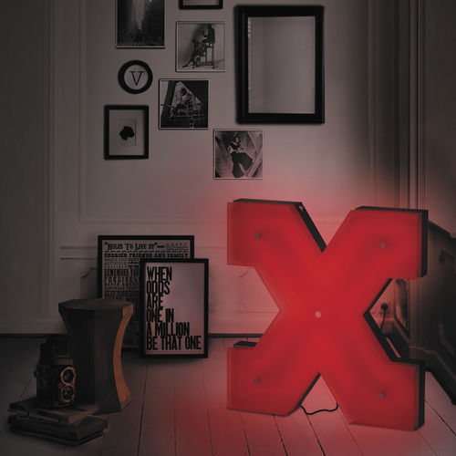 Stehleuchte - LETTER X - DelightFULL - Aluminium / Acryl / originelles Design