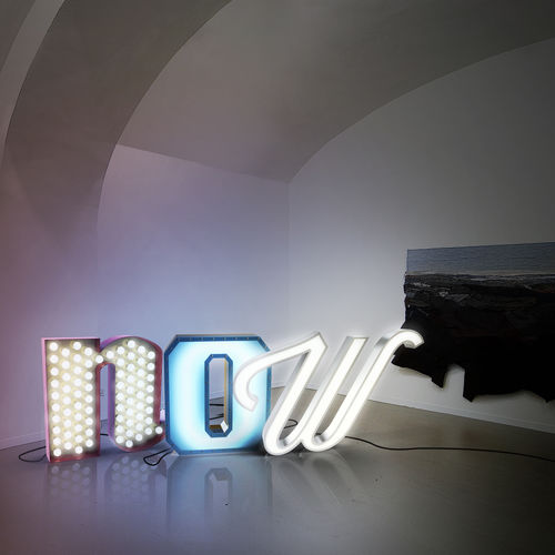 Stehleuchte - LETTER N - DelightFULL - Aluminium / originelles Design / mit Kabel