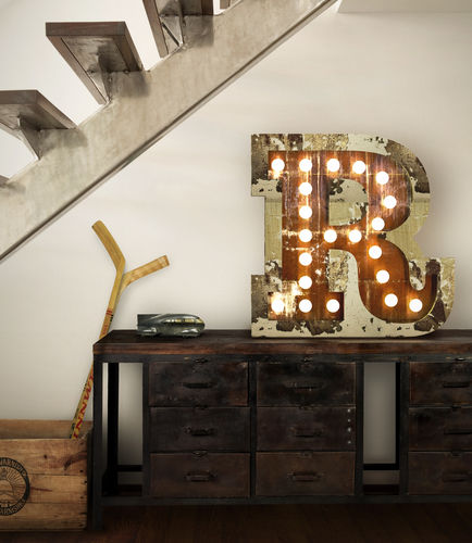 Stehleuchte - LETTER R - DelightFULL - Aluminium / Stahl / Acryl