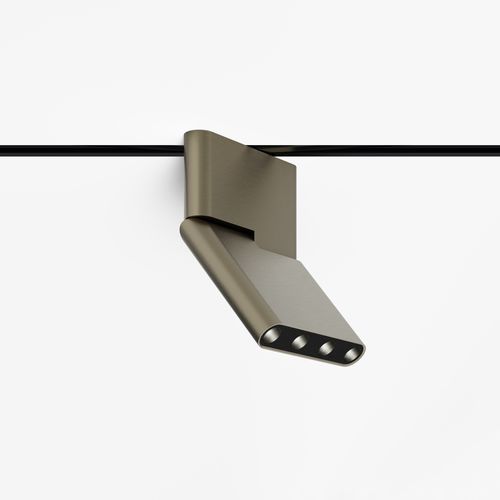 LED-Schienenleuchte - °turn.micro - Eden Design B.V.B.A  - rechteckig / anodisiertes Aluminium / für Gewerbegebrauch