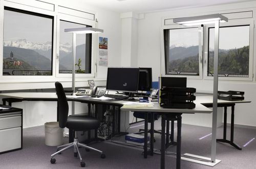 Stehleuchte - LEIRA : 131-711I-80GET/840, B - Halla - Aluminium / modern / mit Kabel