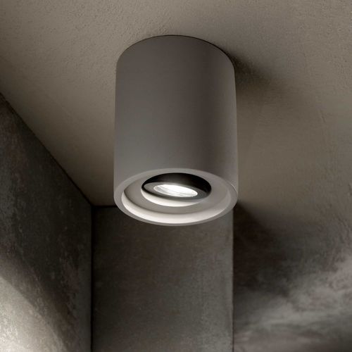 Moderne Deckenleuchte - OAK PL1 - Ideal Lux S.r.l.  - rund / Metall / Beton