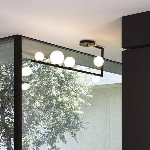Moderner Kronleuchter - BIRDS PL5 - Ideal Lux S.r.l.  - geblasenes Glas / Metall / Messing
