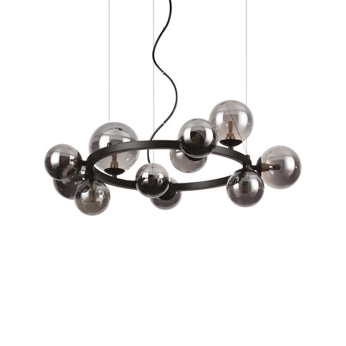 Moderner Kronleuchter - PERLAGE SP11 - Ideal Lux S.r.l.  - geblasenes Glas / Metall / Messing