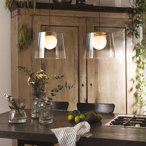 Hängelampe - FADE SP1 - Ideal Lux S.r.l.  - Metall / geblasenes Glas / modern